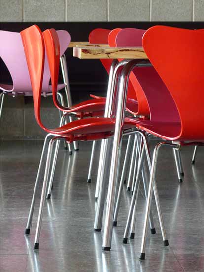 Chairs with metal legs