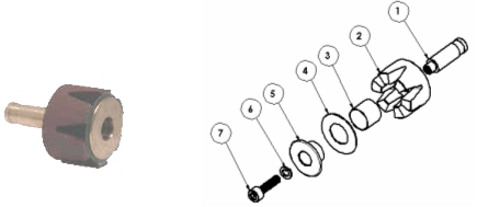 Magnetic Chuck Assembly - parts view drawing