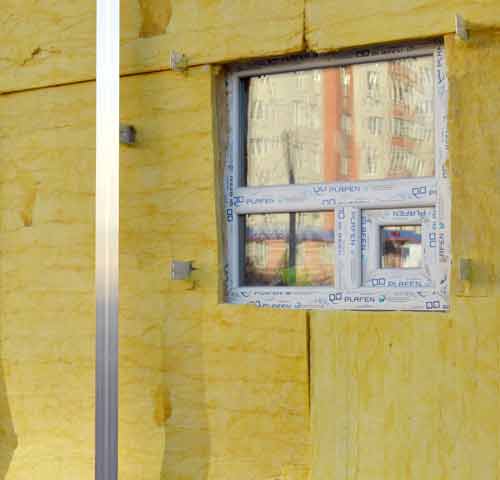 Insulation on wall