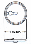 Key Hole Slotted Washer - For 3/16 inch diameter notched end studs