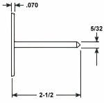 Nylon insulation Anchor - Side View