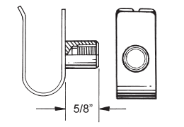 Tapped Cable Hanger - Crimp Type: Double