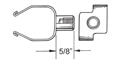 Tapped Cable Hanger - Crimp Type: Four Stacked