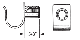 Tapped Cable Hanger - Crimp Type: Single