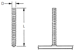 Deformed Concrete Anchor Arc Weld Stud