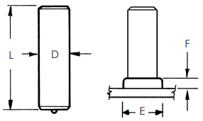 No Thread Arc Weld Stud