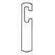 Rectangular 'T' Slot Arc Weld Stud