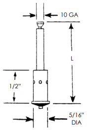 CD Weld Stud Bi-Metallic Notched End