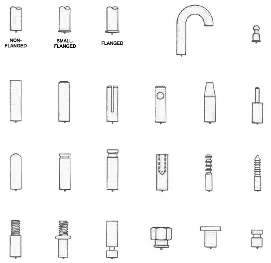 Special Custom Capacitor Discharge Weld Studs