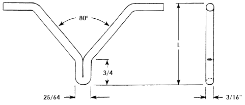 Bull Horn Refractory Weld Stud