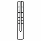 Rectangular Corrugated Refractory Weld Stud