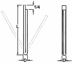 Split Pin Refractory Weld Stud