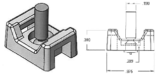 Wire Tie Down CD Weld Stud